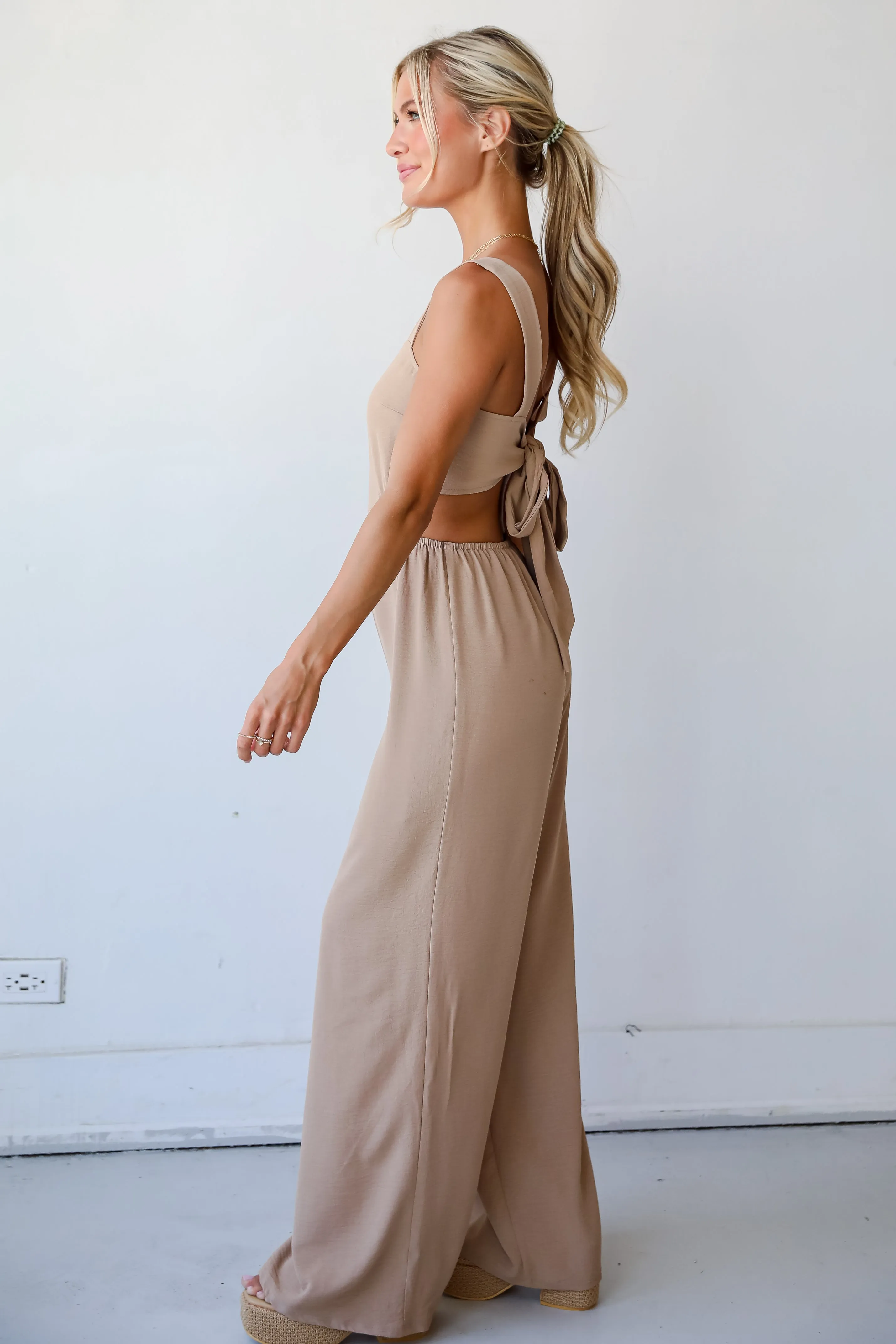 FINAL SALE - Musing About You Mocha Jumpsuit