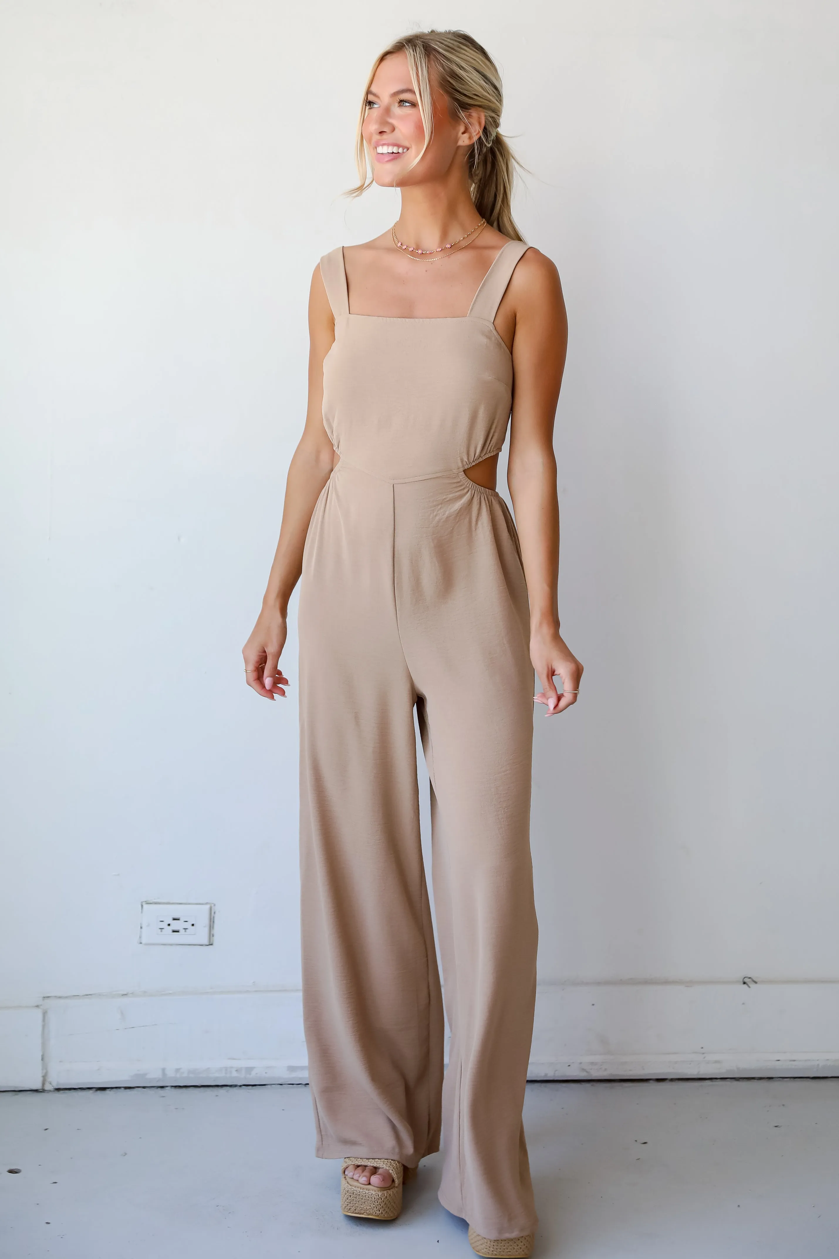 FINAL SALE - Musing About You Mocha Jumpsuit