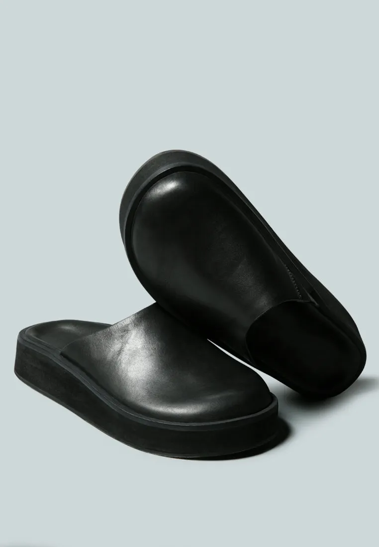 GIVENS Flatform Black Slip-On