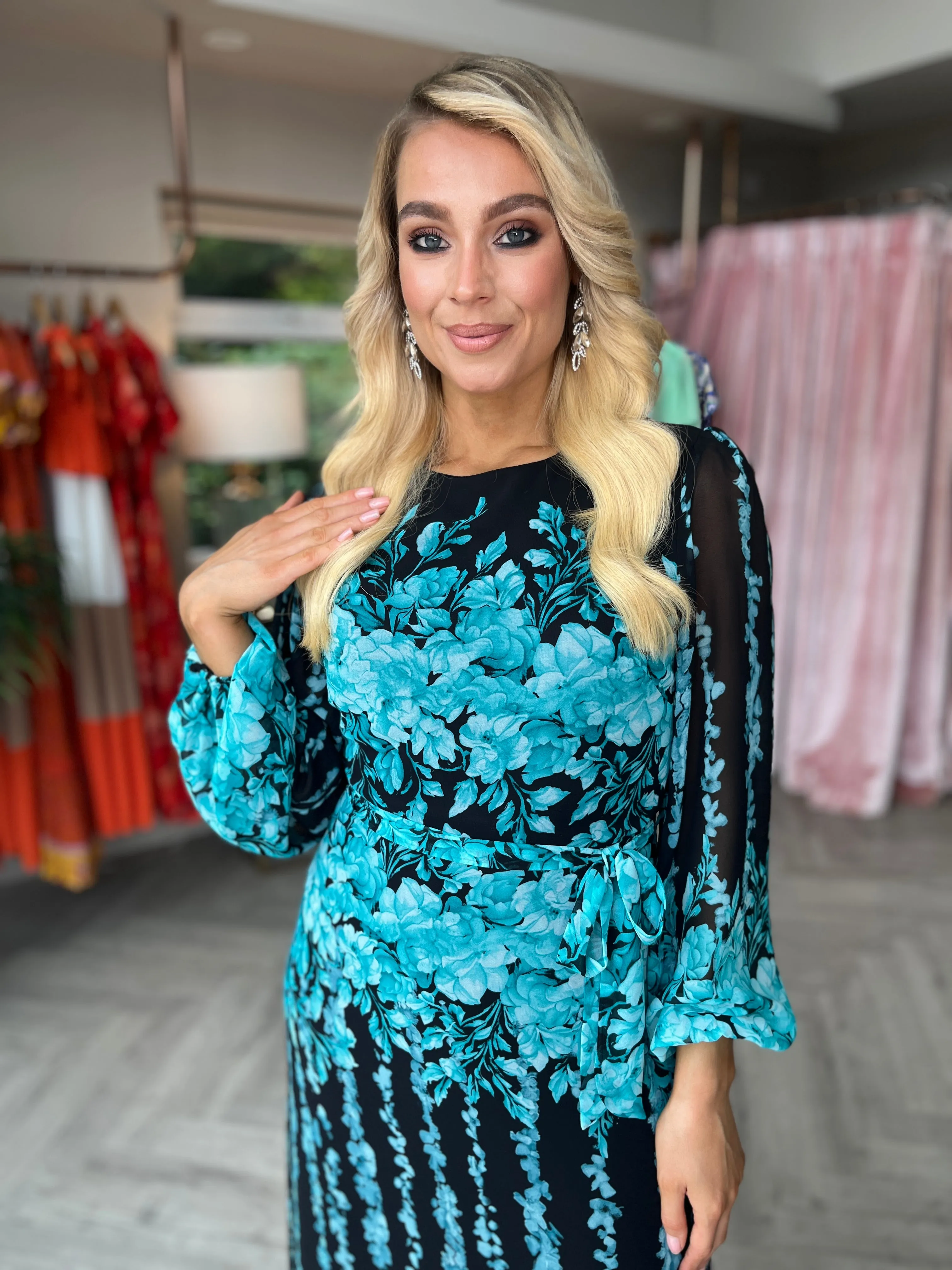 Harlow Dress Turquoise