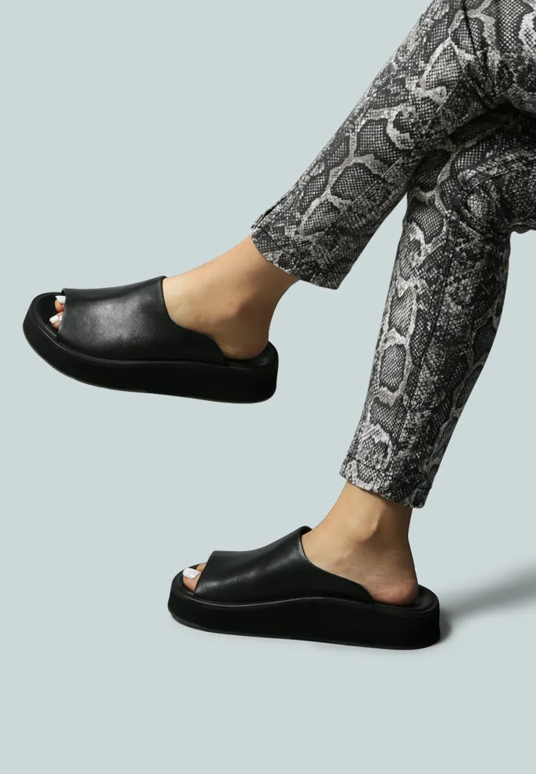 JOLIE Platform Black Slip-On