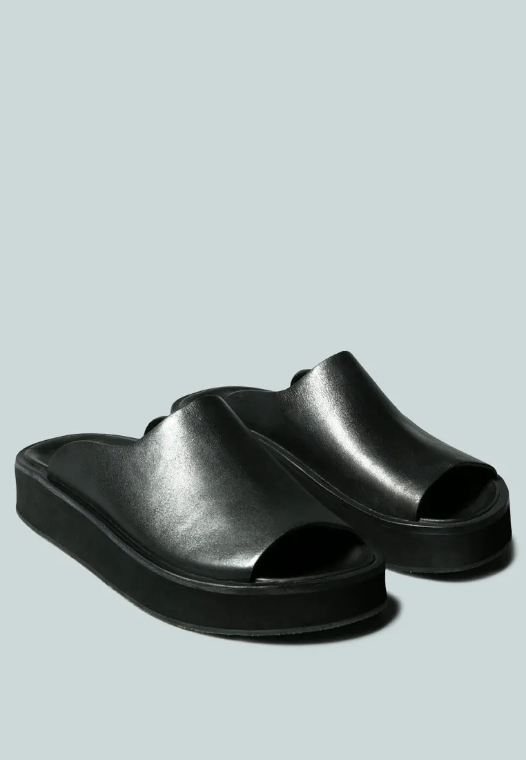 JOLIE Platform Black Slip-On