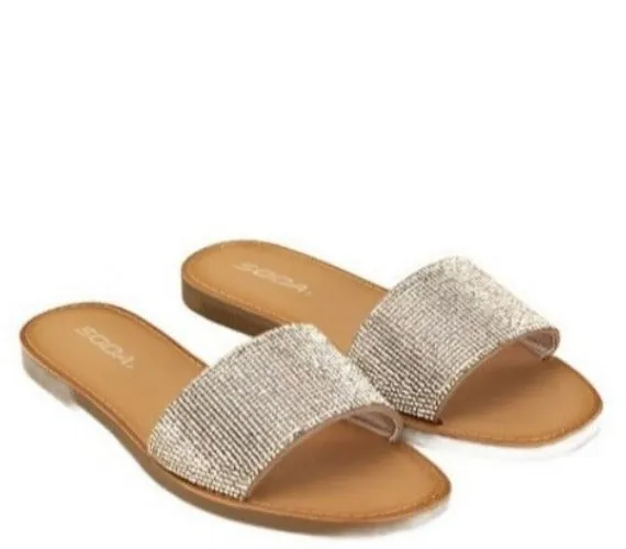 Justice-S Rhinestone Slides