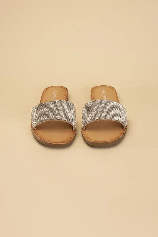 Justice-S Rhinestone Slides