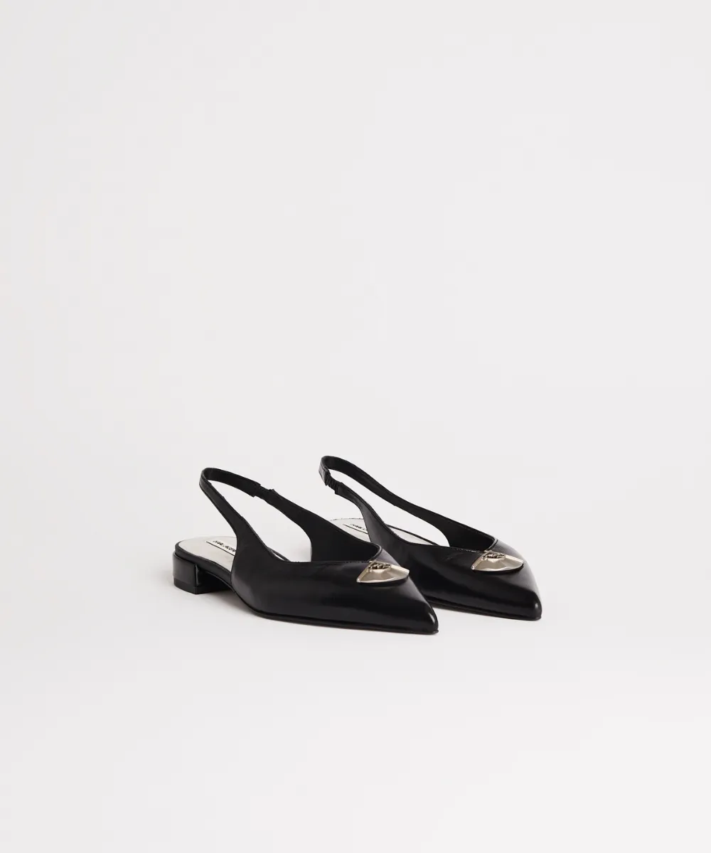 KARL LAGERFELD KERRIE KARL FAN SLINGBACKS