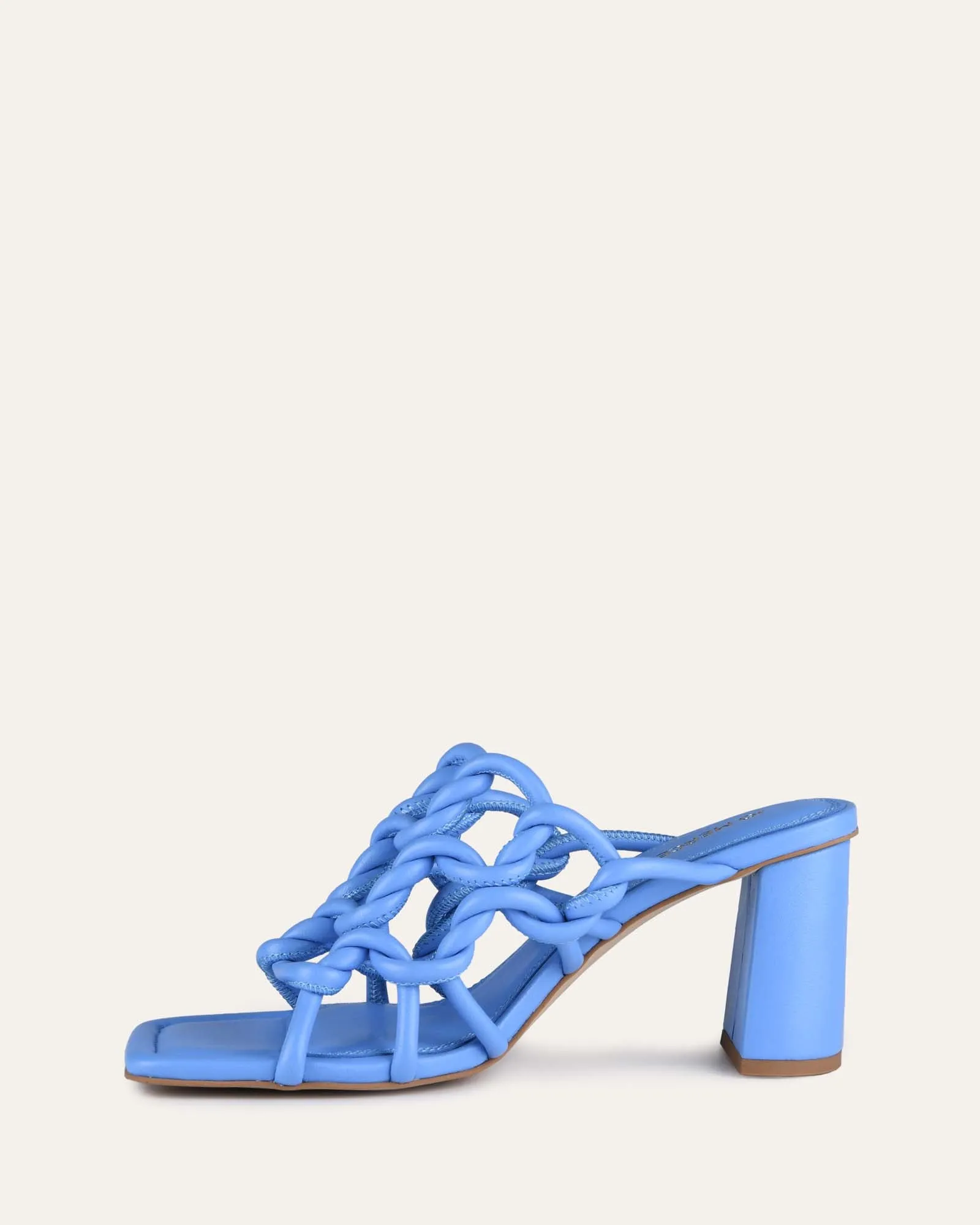 KASSI HIGH HEEL SANDALS MALIBU BLUE LEATHER