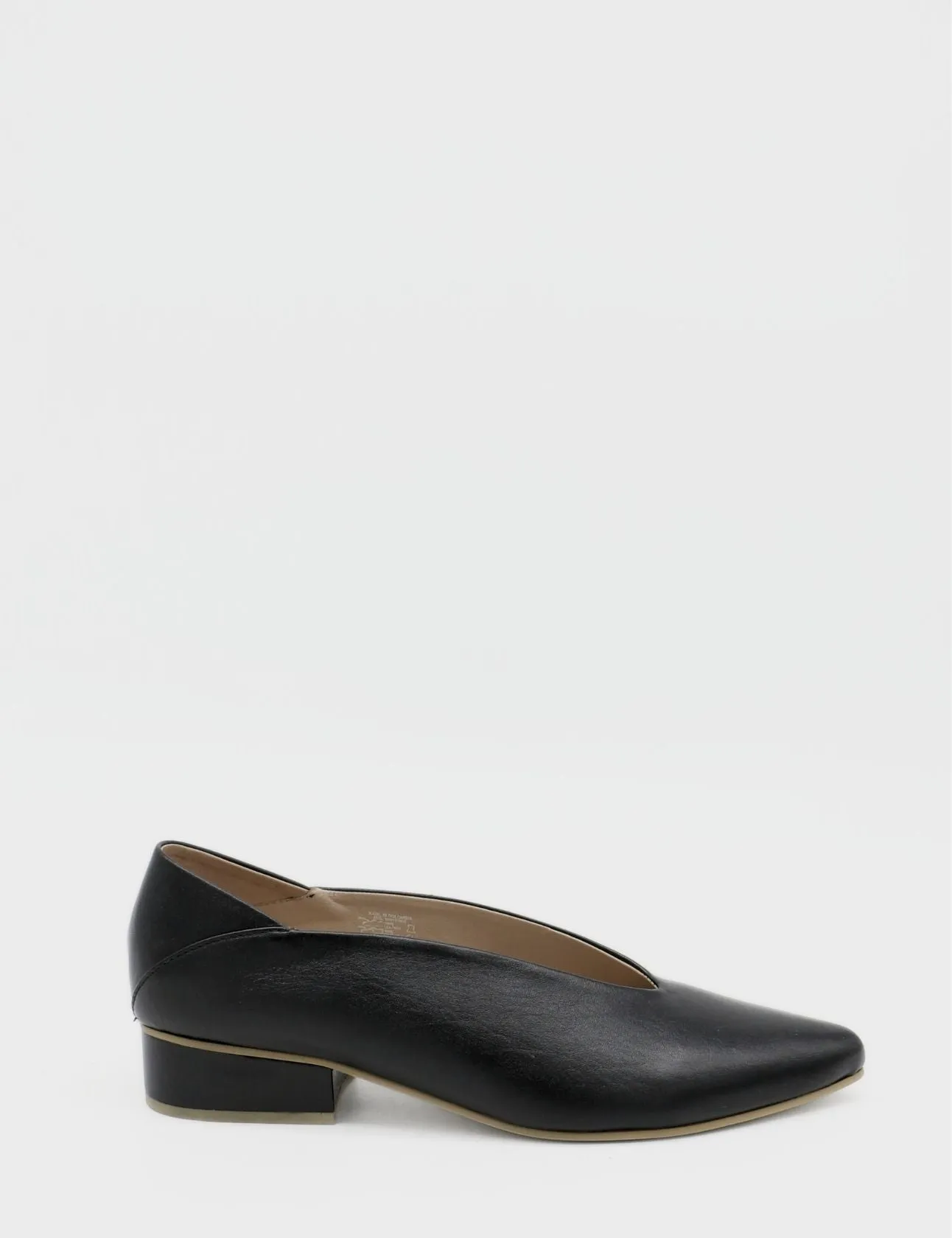 Louvre slip-on loafers in black leather womens shoes