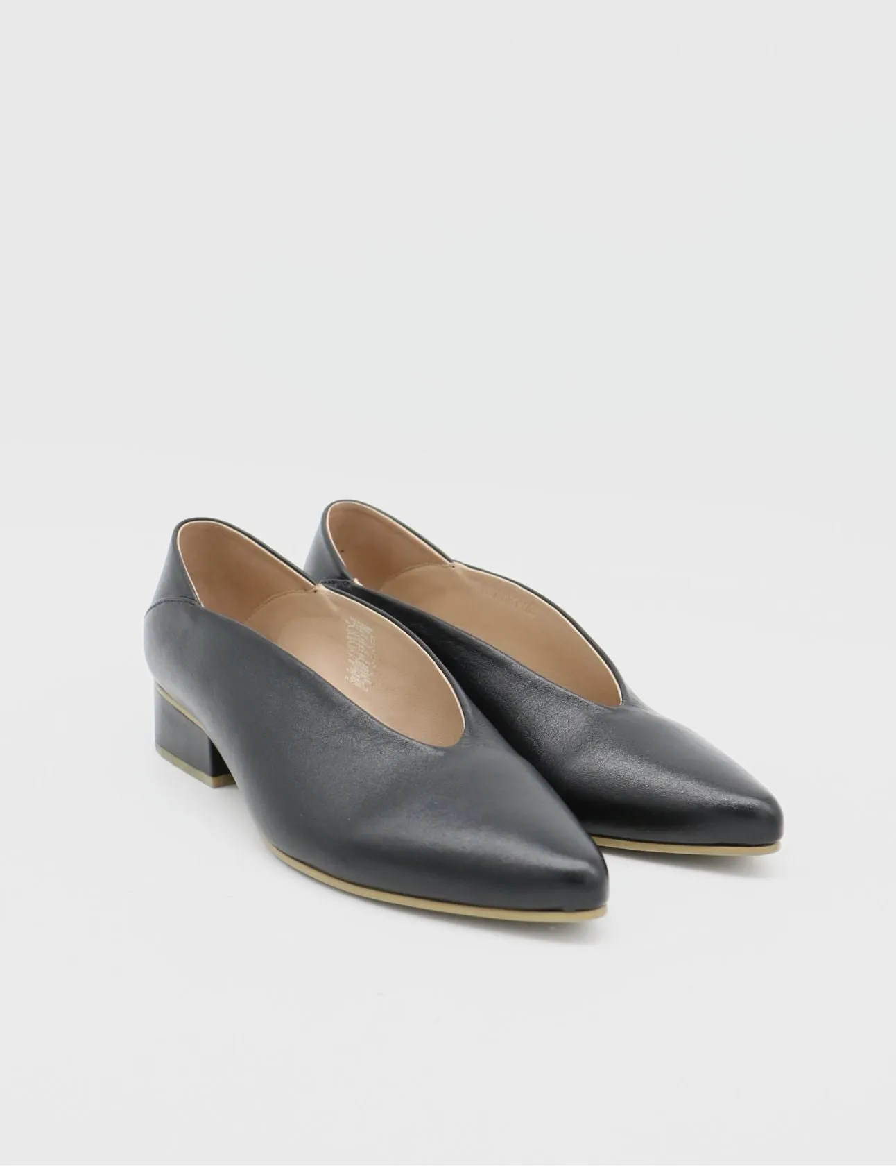 Louvre slip-on loafers in black leather womens shoes