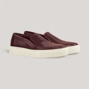 LUCE | Slip-On Sneakers - Burgundy | Women's