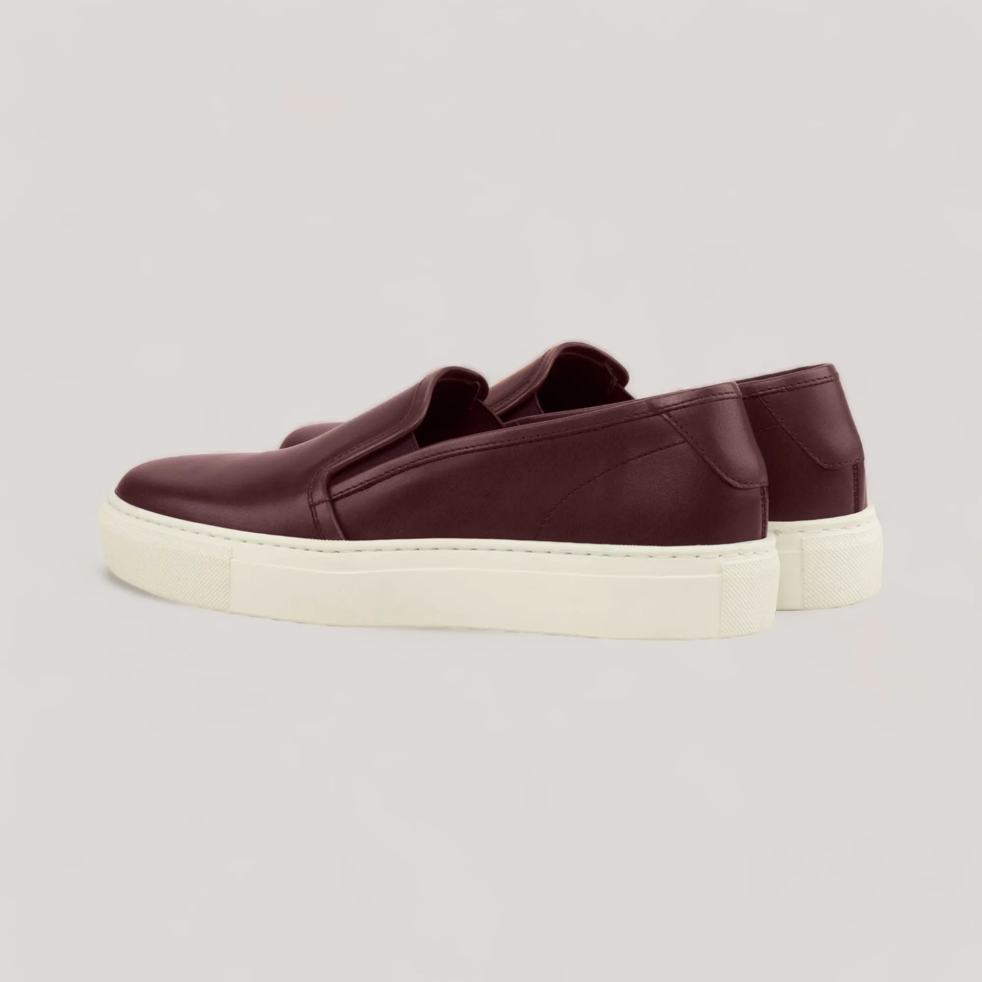 LUCE | Slip-On Sneakers - Burgundy | Women's