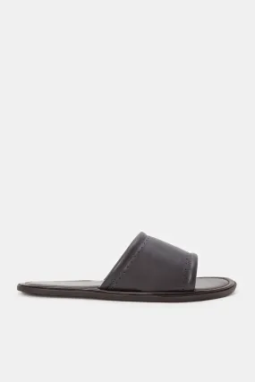 Men Navy Mule Slide