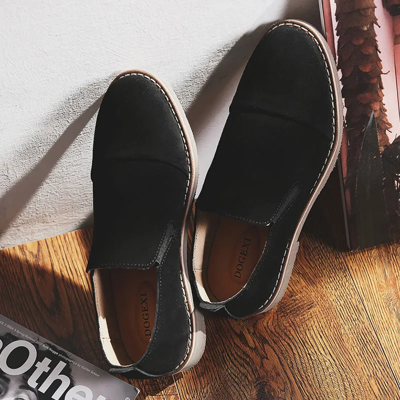 Men Summer Autumn Retro Leather Flats Loafers