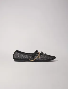 Mesh ballet flats