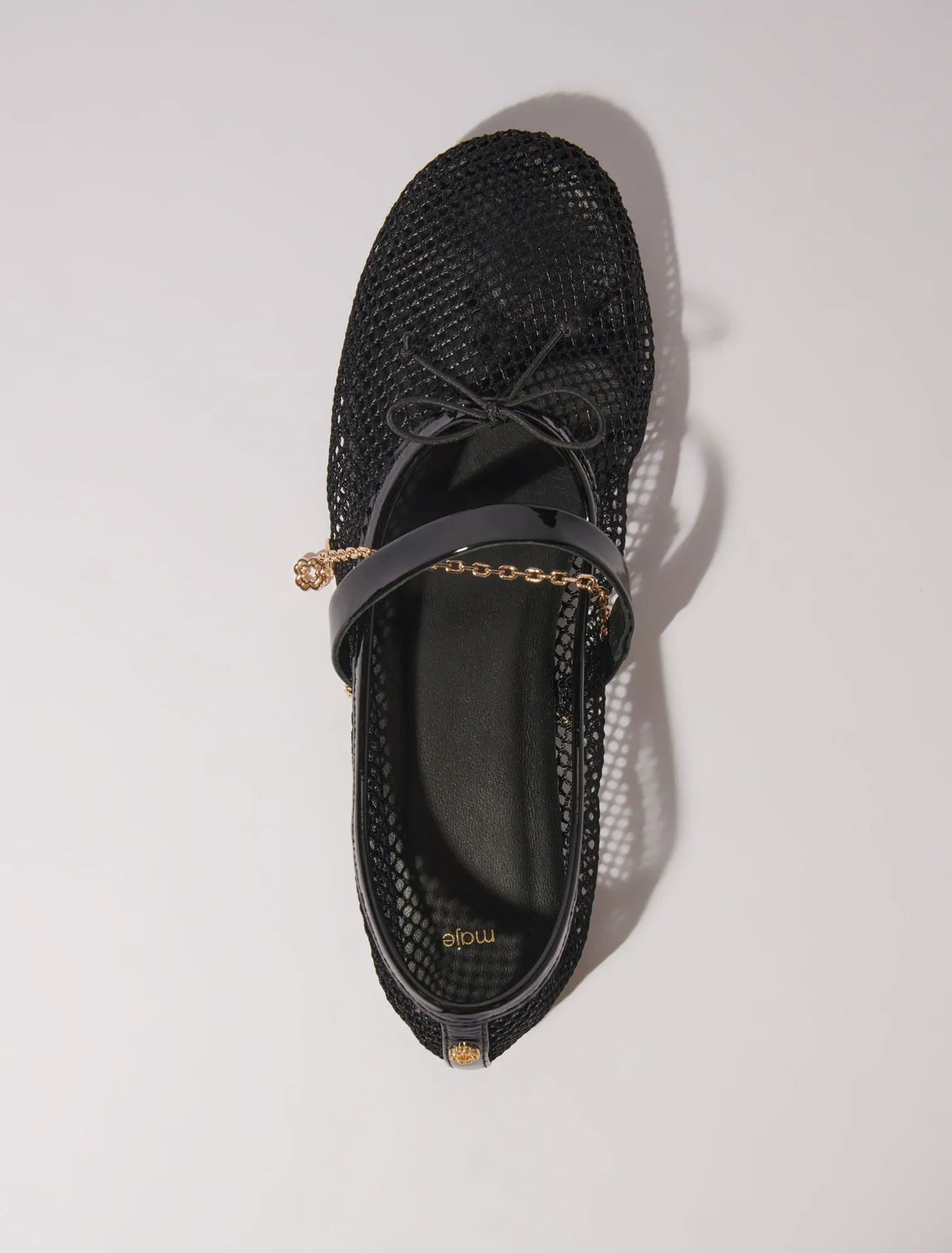 Mesh ballet flats