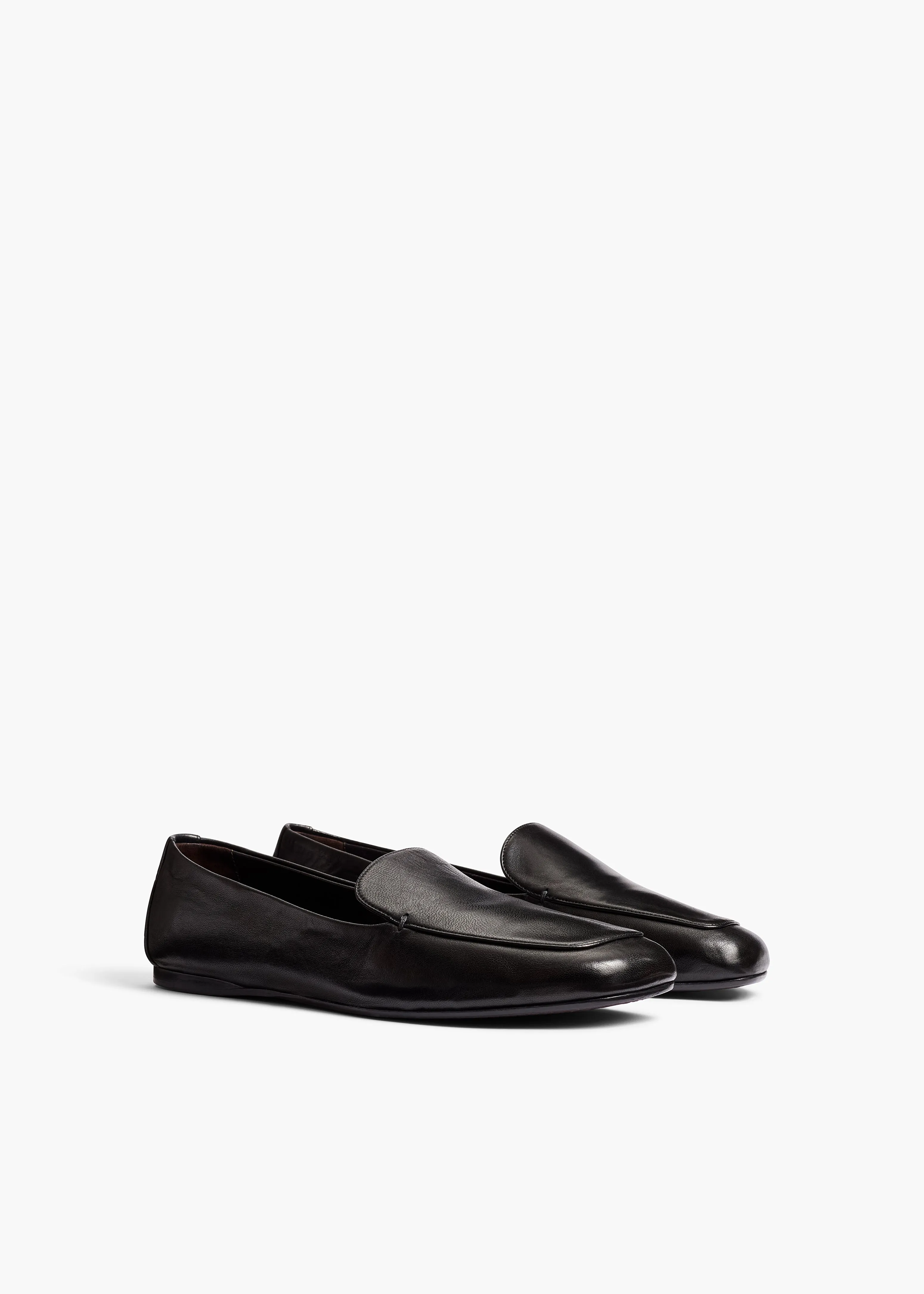 Monroe Loafer in Black Nappa Leather