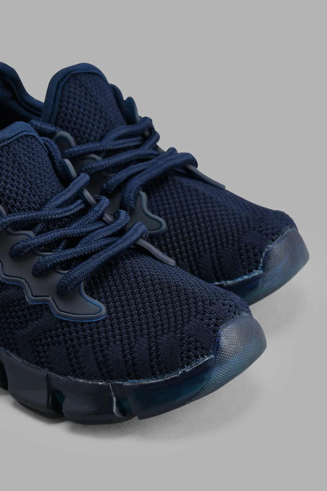 Navy Translucent Sole Sneaker