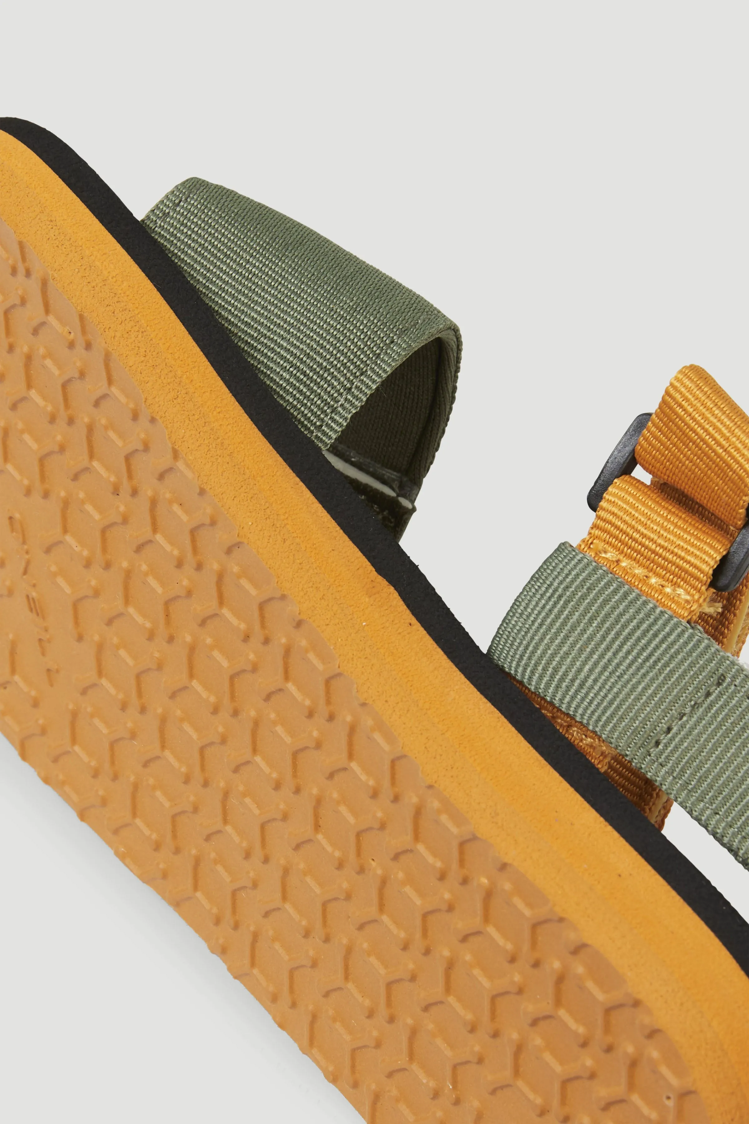 Neo Strap Sandals | Deep Lichen Green Colour Block