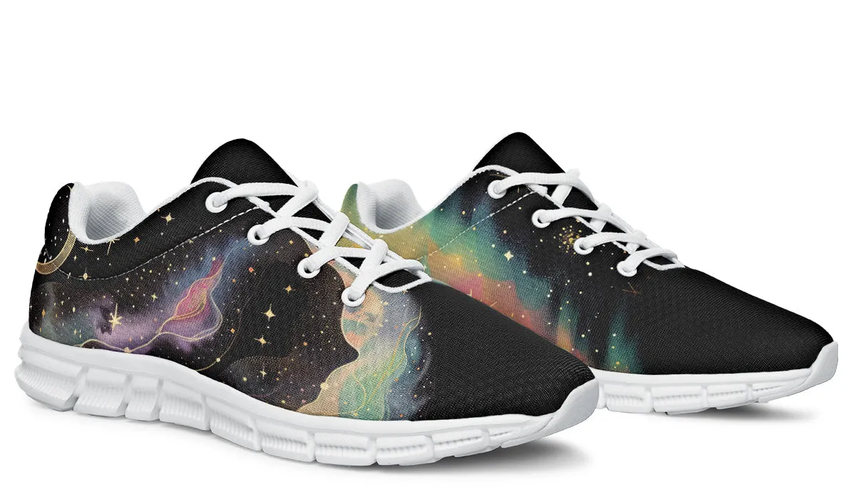 Northern Lights Athletic Sneakers - Light Breathable and Comfortable Sports Shoes with Anti-Slip Soles