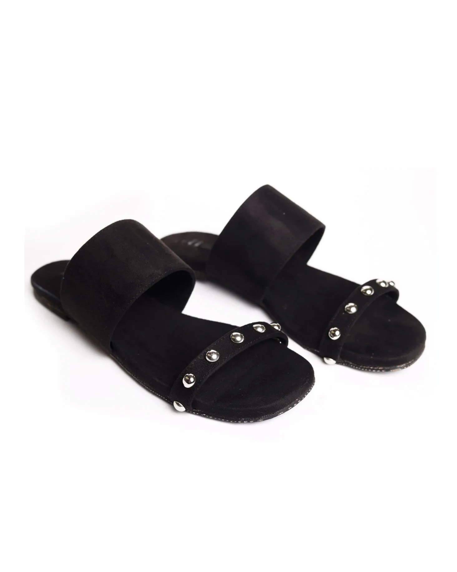 Paaduks Den Dual-Strap Vegan Suede Slides for Women