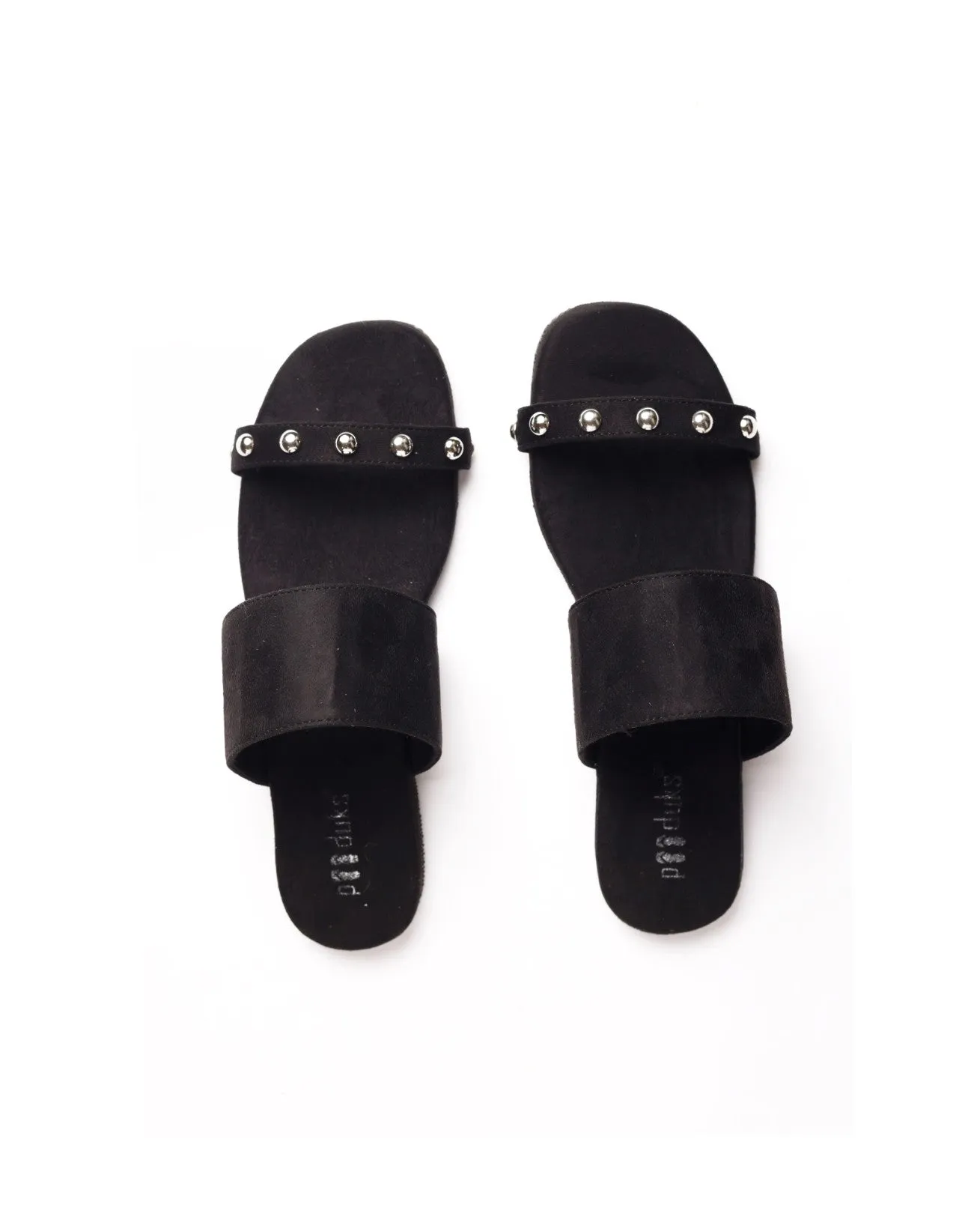 Paaduks Den Dual-Strap Vegan Suede Slides for Women