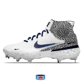 "Bronx Print" Nike Alpha Huarache Elite 3 Mid Cleats by Stadium Custom Kicks