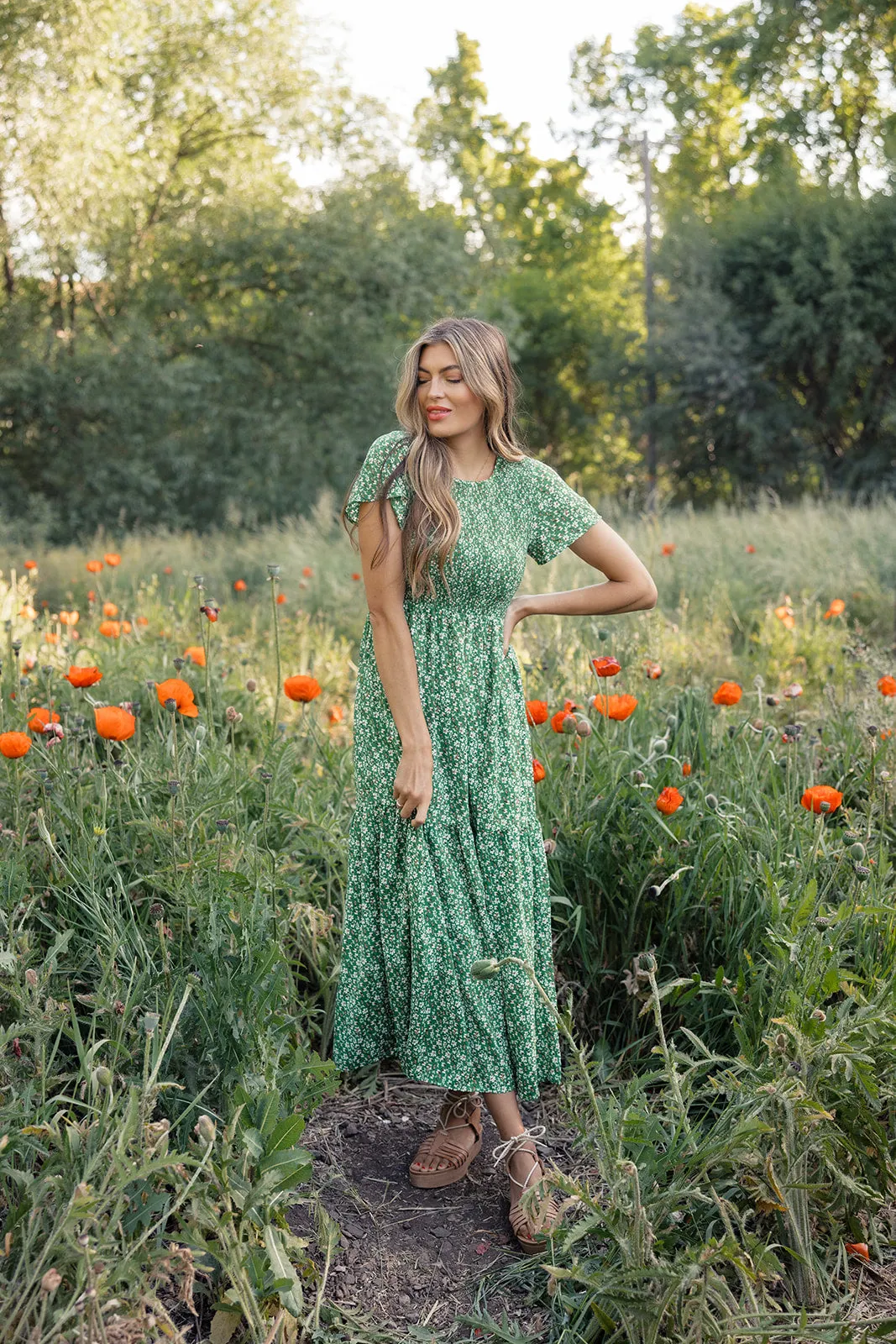 Rachelle Smocked Maxi