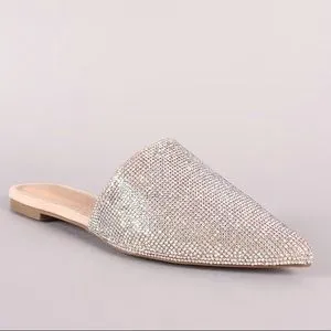 Raena Pointy Toe Flats - Nude