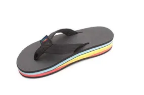 RainBow 4 Layer Wedge Soft Top Rubber w\ Black EVA Filled Nylon Strap