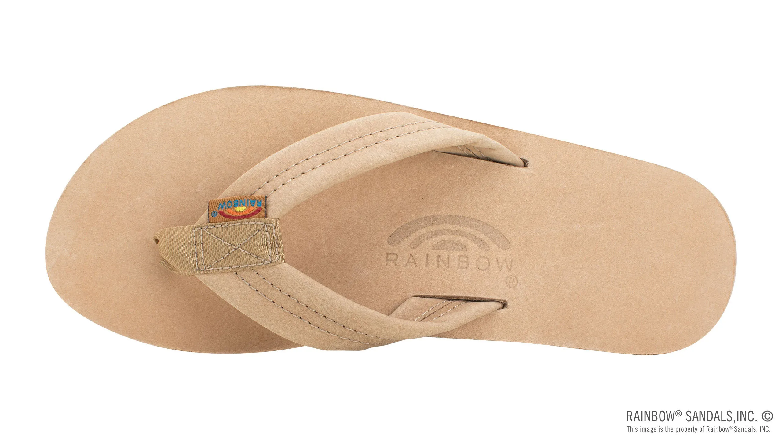 Rainbow Double Layer Premier Leather With Arch Support - Sierra Brown