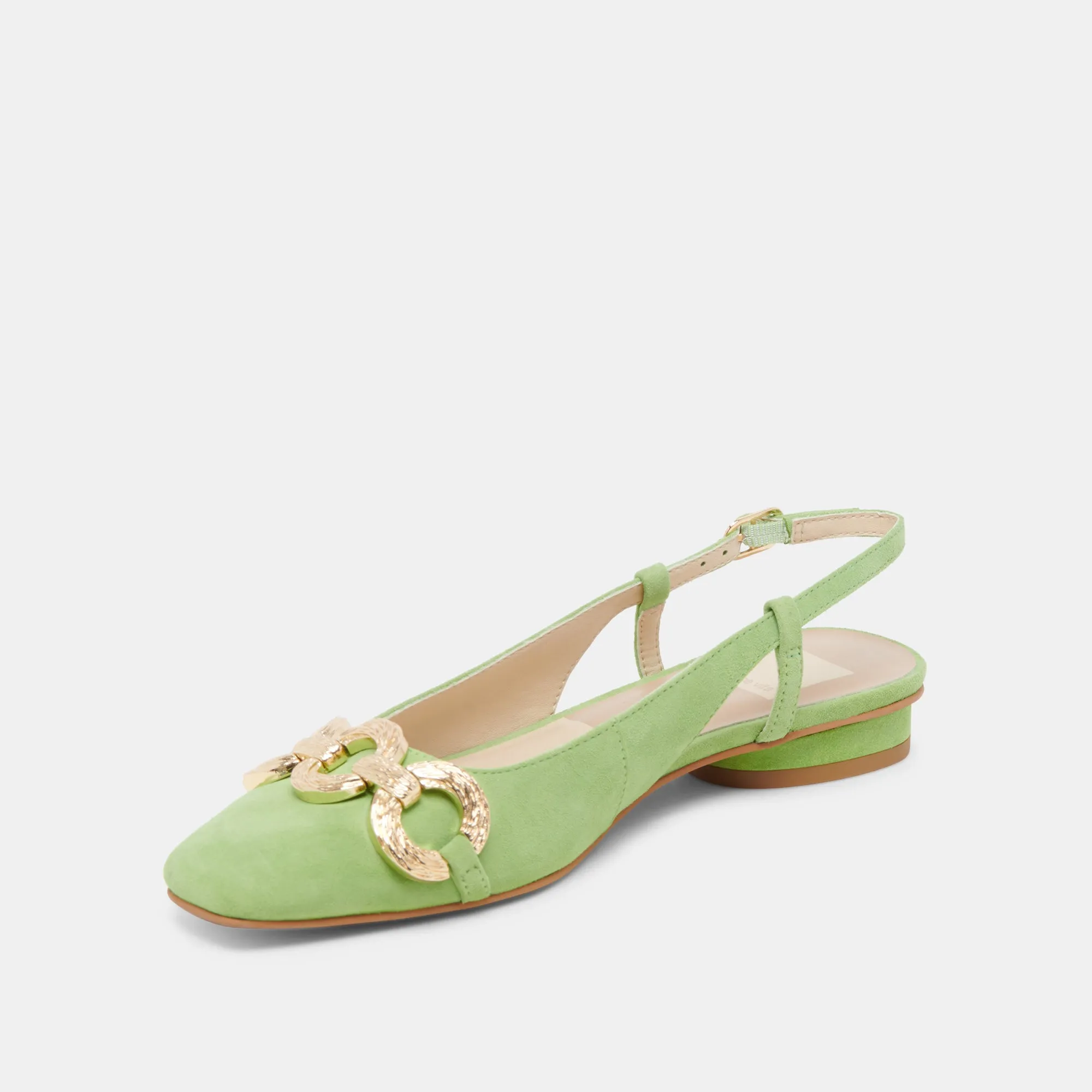 RAMANO FLATS LIME SUEDE