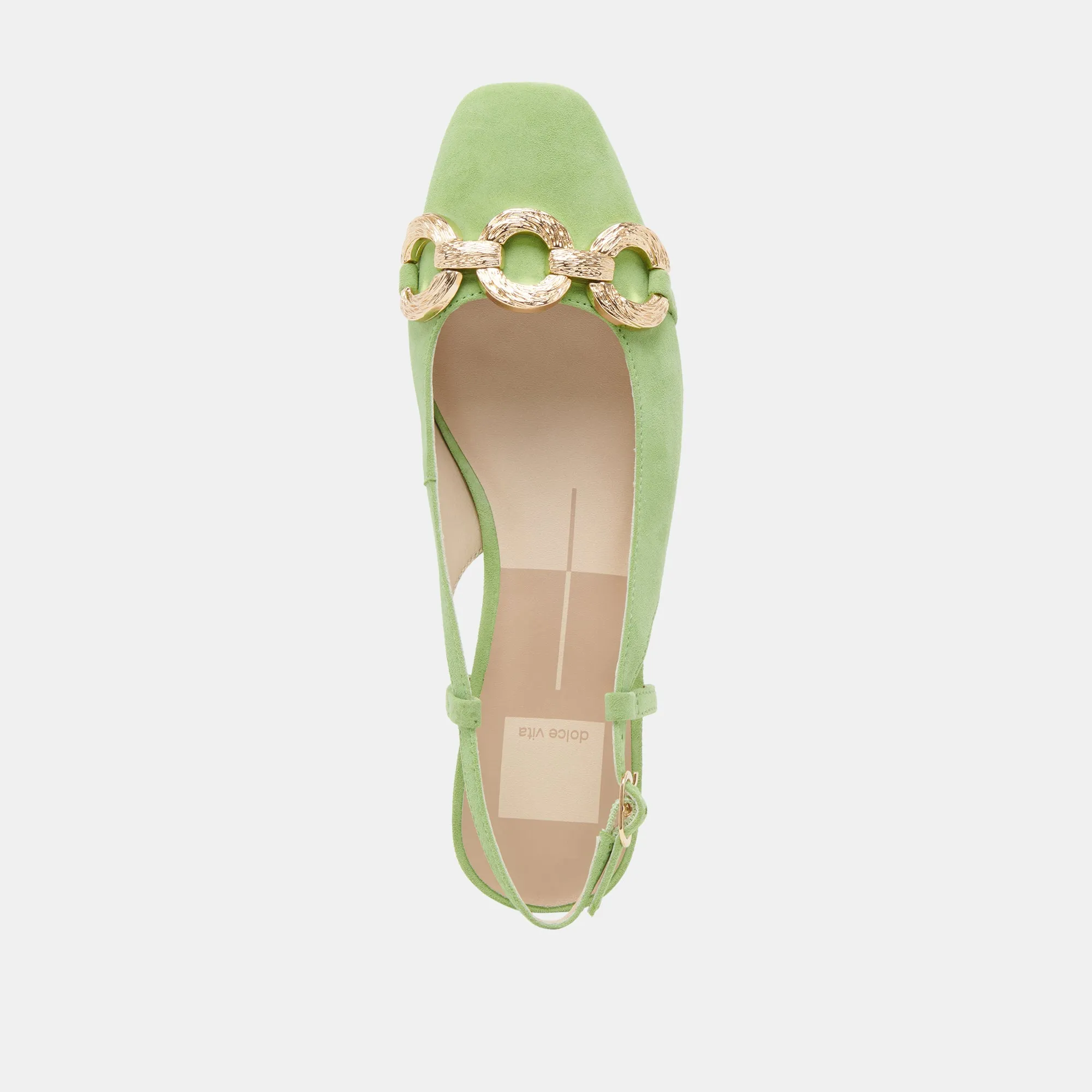 RAMANO FLATS LIME SUEDE