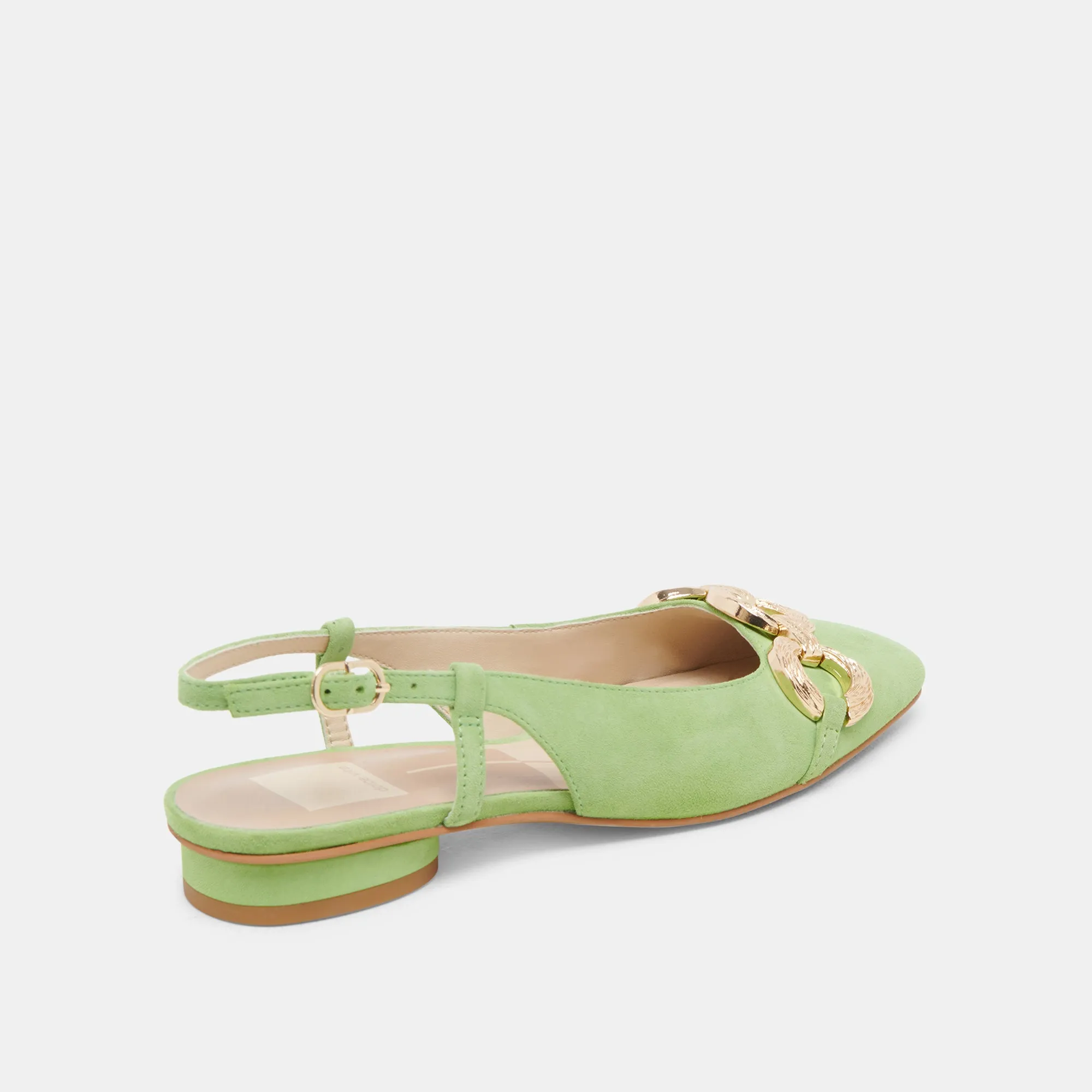 RAMANO FLATS LIME SUEDE