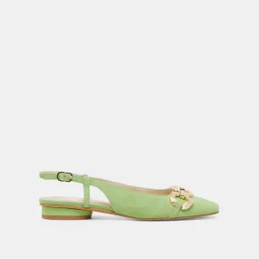 RAMANO FLATS LIME SUEDE