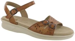 SAS Women's Duo Quarter Tan/Hazel Strap Sandal-DUO053-Made in USA-Brandy's Shoes