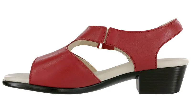 SAS Women's Suntimer Heel Sandal RED