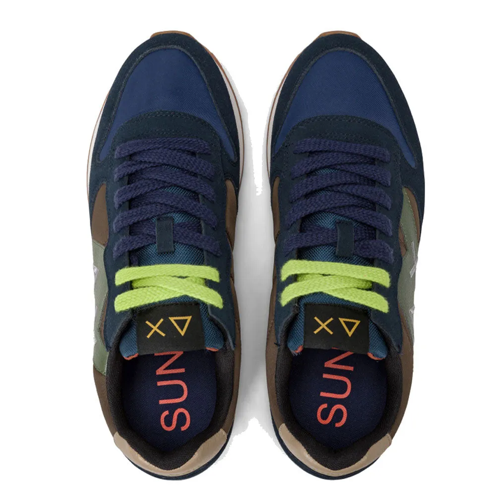 Scarpe Uomo Sun68 Sneakers Jaki Bicolor Navy Blue - Z44114