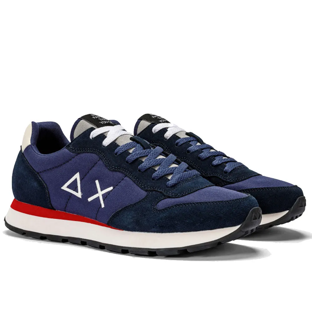 Scarpe Uomo Sun68 Sneakers Tom Solid Nylon Navy Blue - Z43101