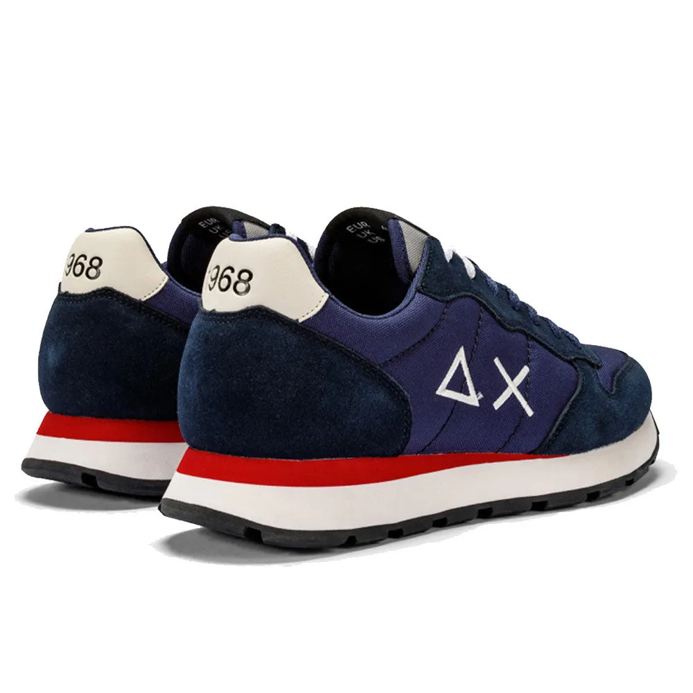 Scarpe Uomo Sun68 Sneakers Tom Solid Nylon Navy Blue - Z43101