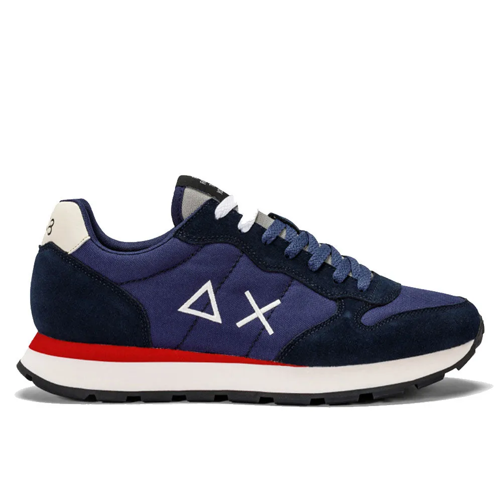 Scarpe Uomo Sun68 Sneakers Tom Solid Nylon Navy Blue - Z43101