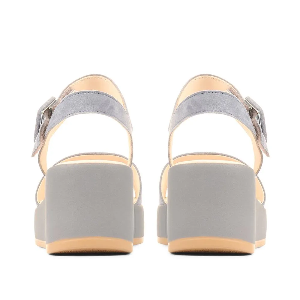 Square Toe Wedge Sandals - GAB35538 / 322 393