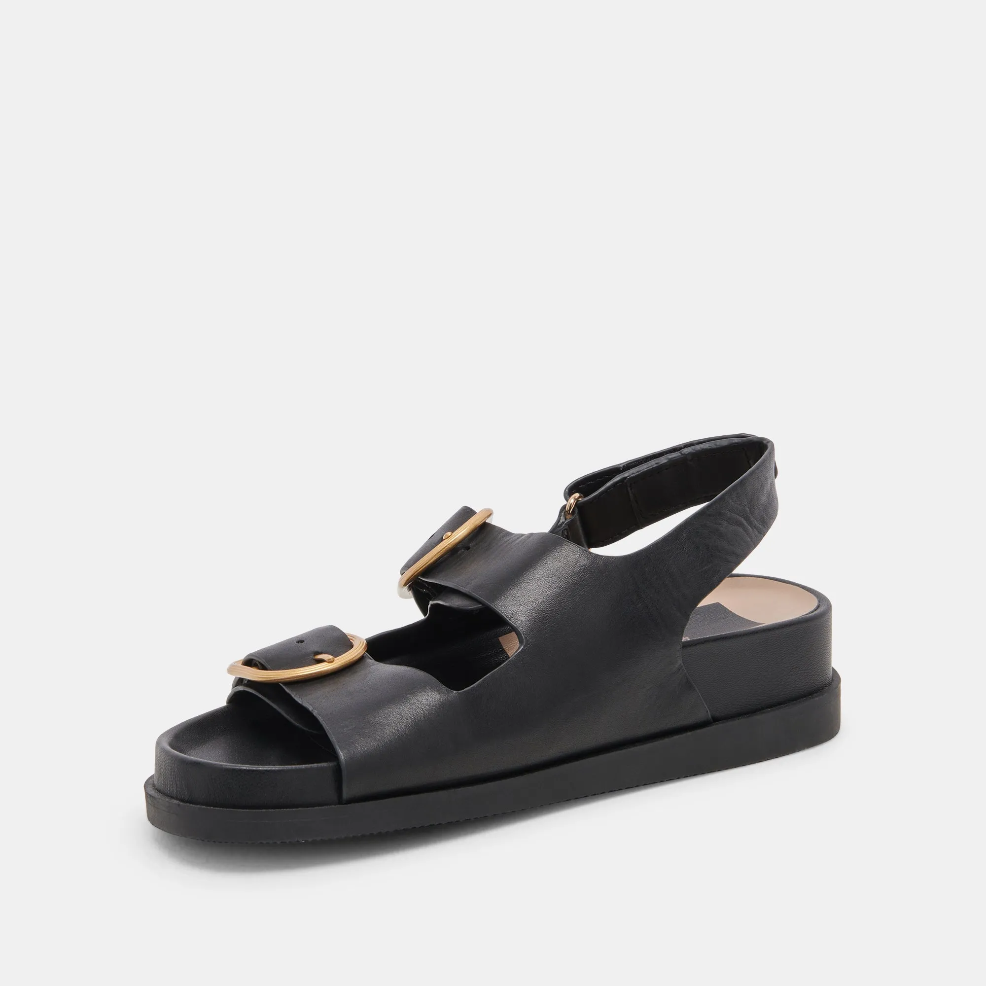 STARLA SANDALS BLACK LEATHER