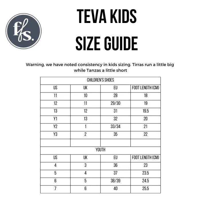 Teva Girls - K Tirra Camino Metallic Rose Gold Sandal Us 11 To 7