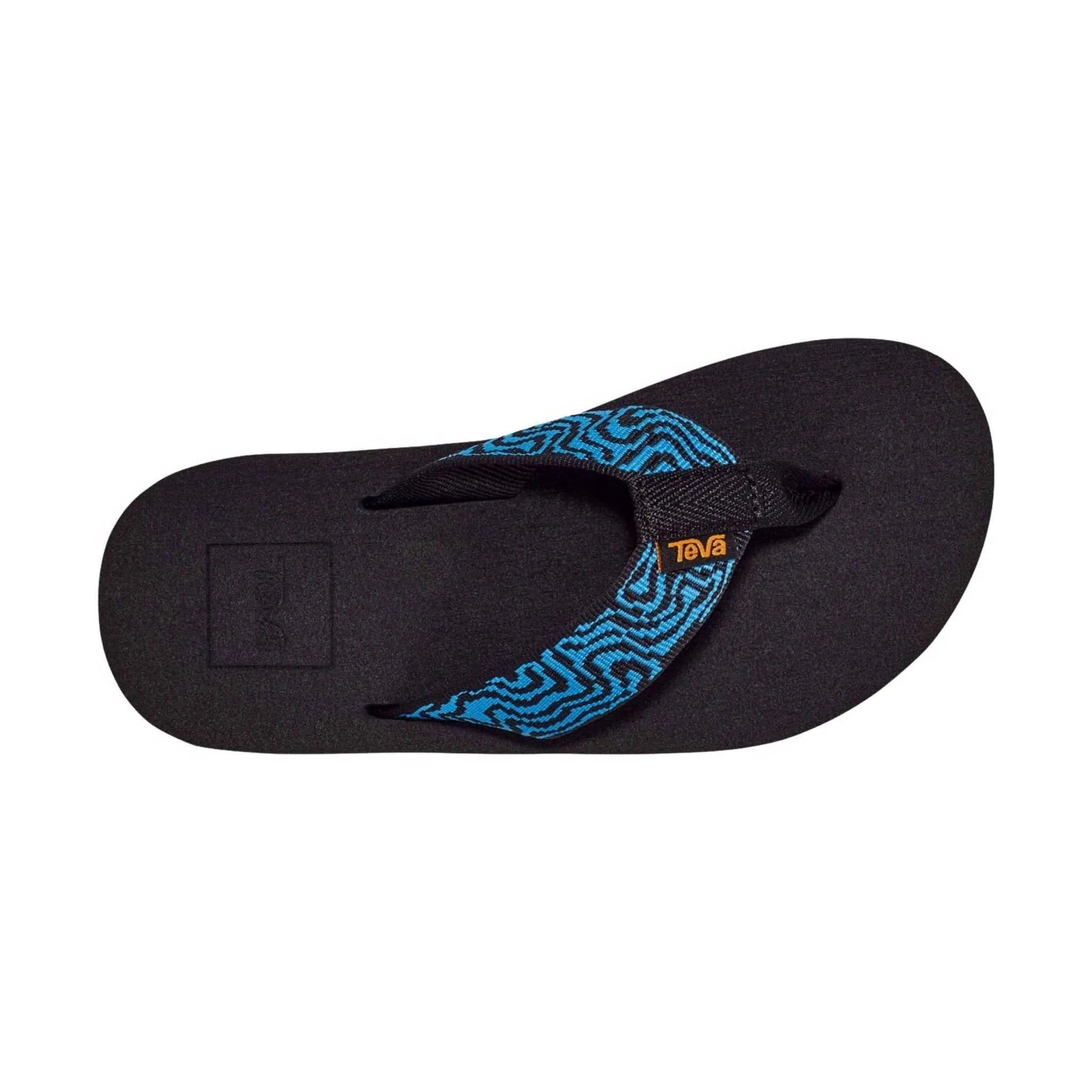 Teva Little Kids' Mush II Flip Flop - Layered Rock Black