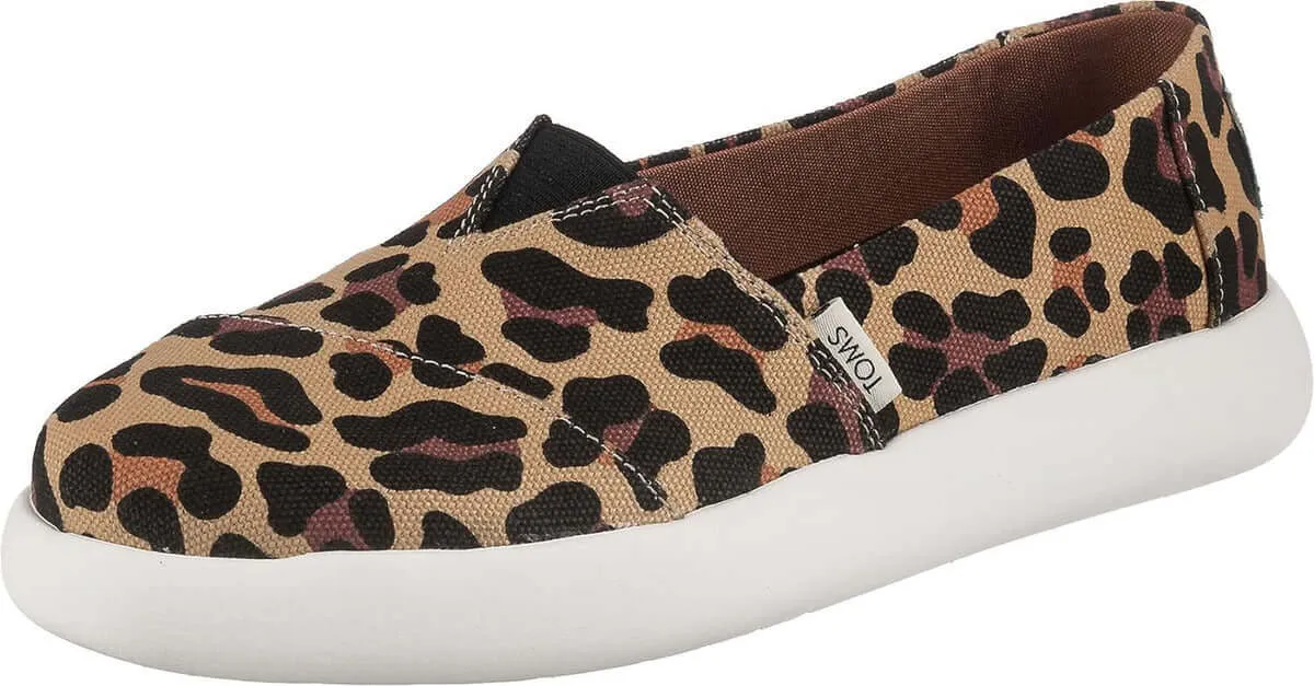 TOMS Womens Flats Platform Espadrilles - Leopard Print