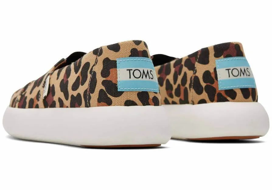 TOMS Womens Flats Platform Espadrilles - Leopard Print