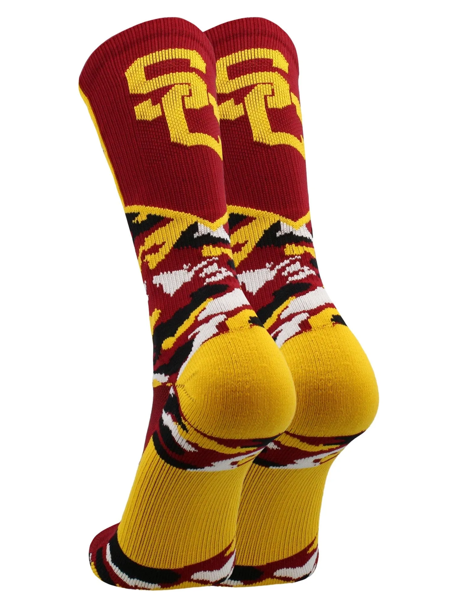 USC Trojans Woodland Camo Crew Socks