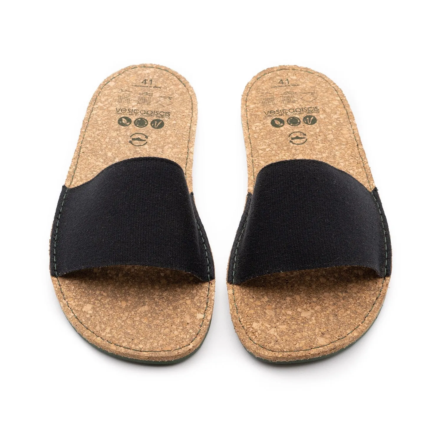 Vegan sandal black BEA005