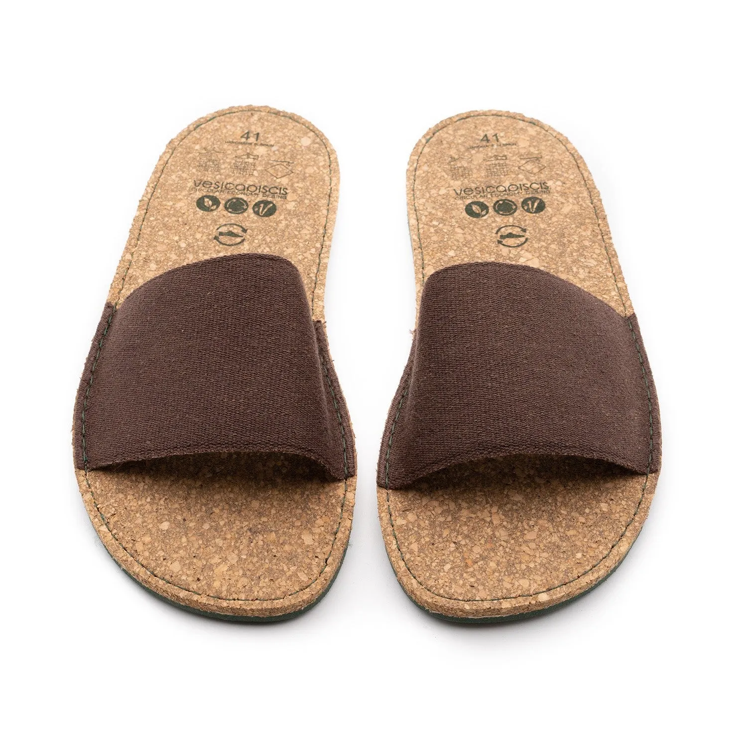 Vegan sandal brown BEA006