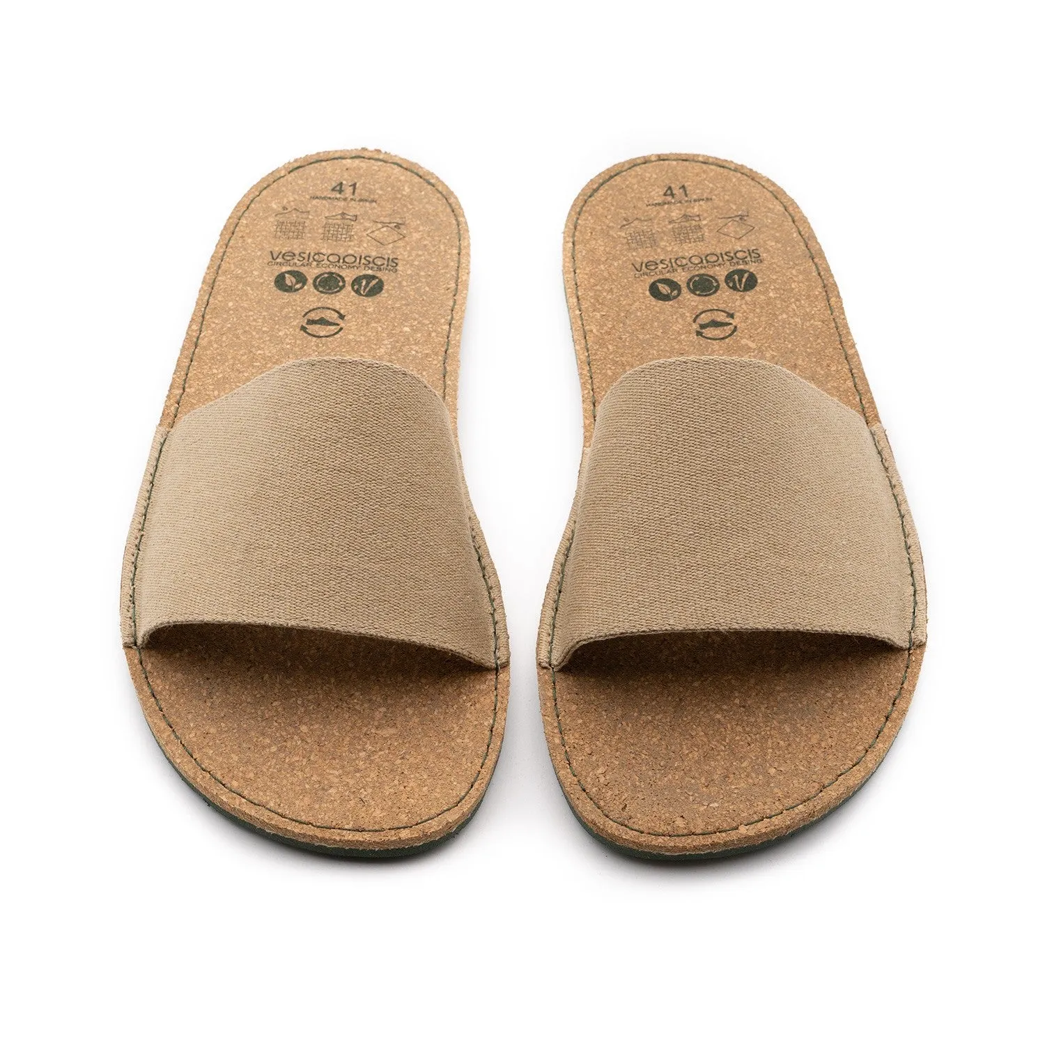 Vegan sandal sand BEA007