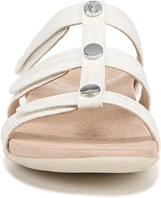 Vionic Amber White Metallic Women's Slide